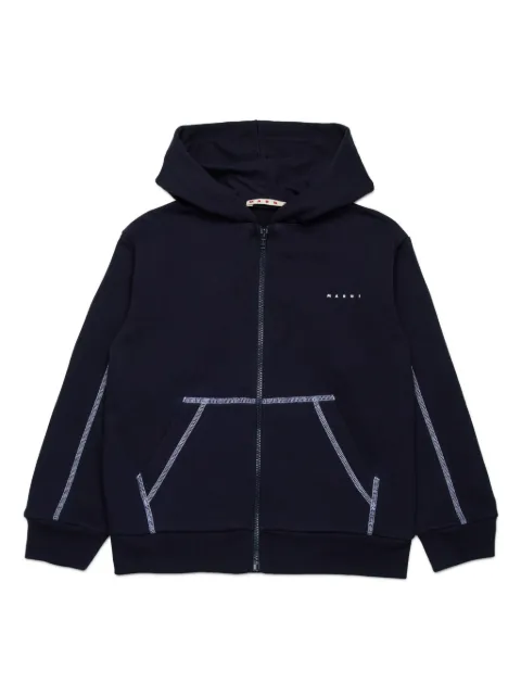 Marni Kids hoodie con logo estampado