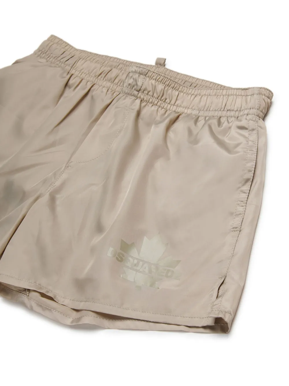 DSQUARED2 KIDS Zwembroek met logoprint Beige