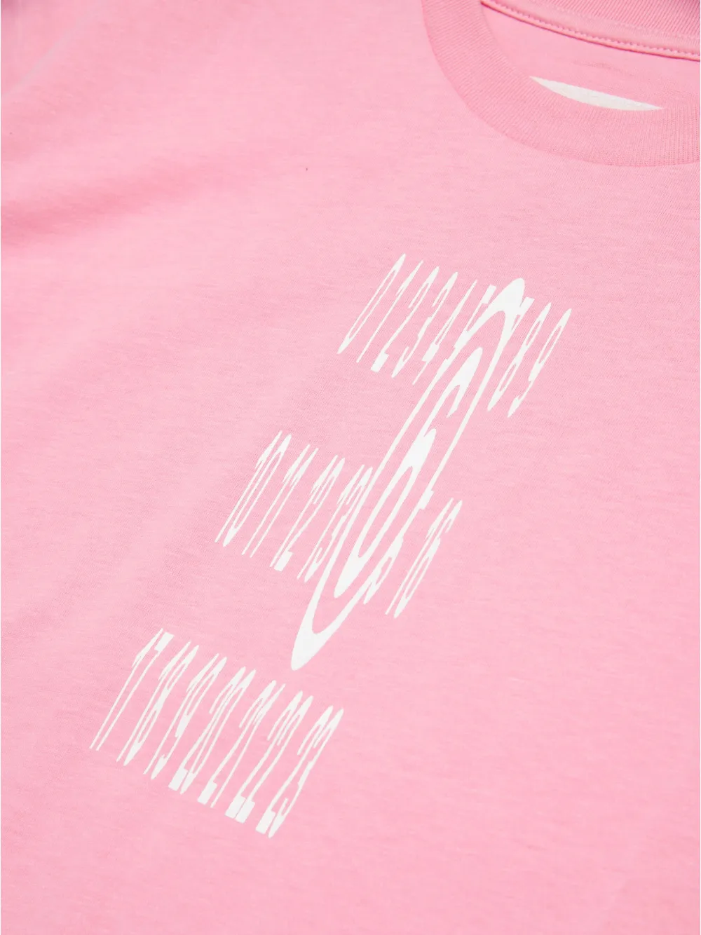 MM6 Maison Margiela Kids Numbers T-shirt Roze