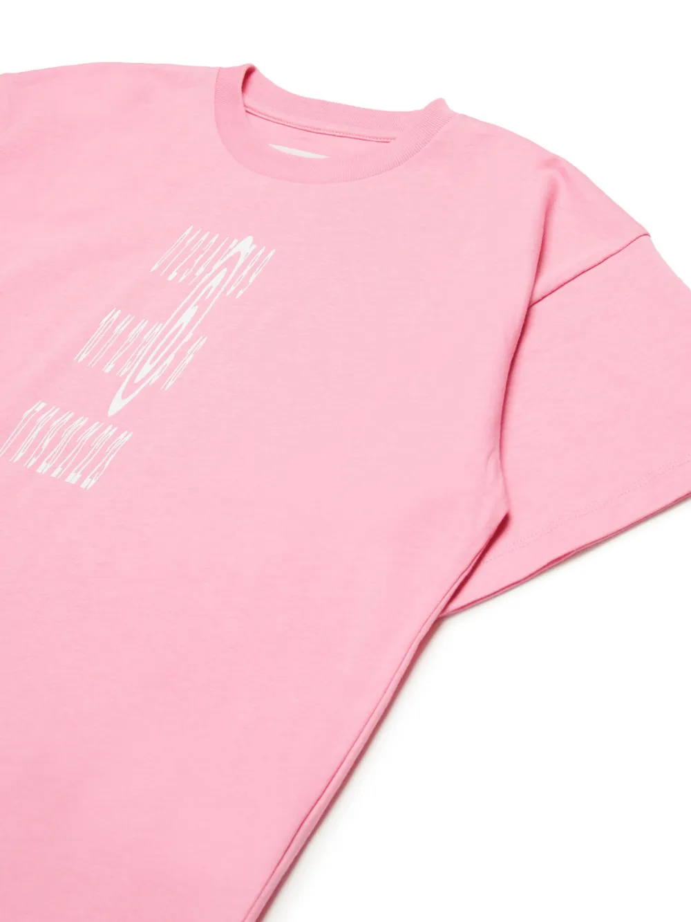 MM6 Maison Margiela Kids Numbers T-shirt Roze