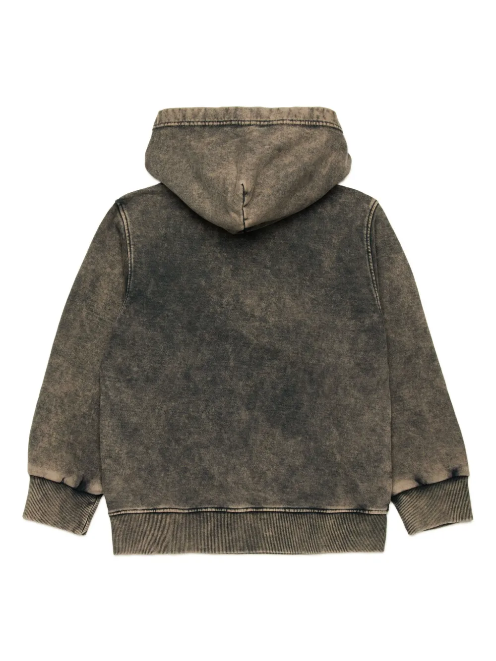 Diesel Kids Hoodie met logoprint - Zwart