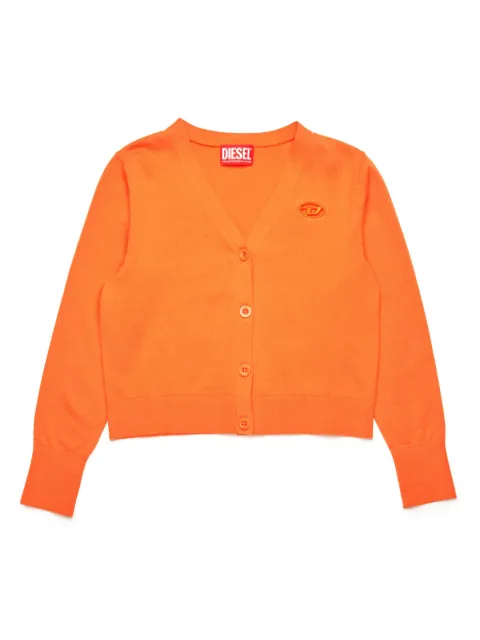 Diesel Kids cardigan à logo Oval D