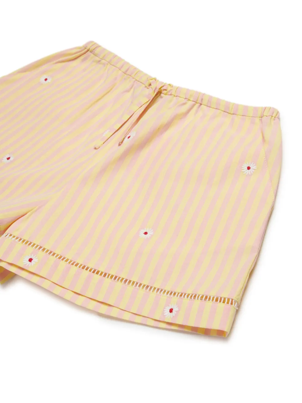 MAX&Co. Kids Gestreepte shorts Geel