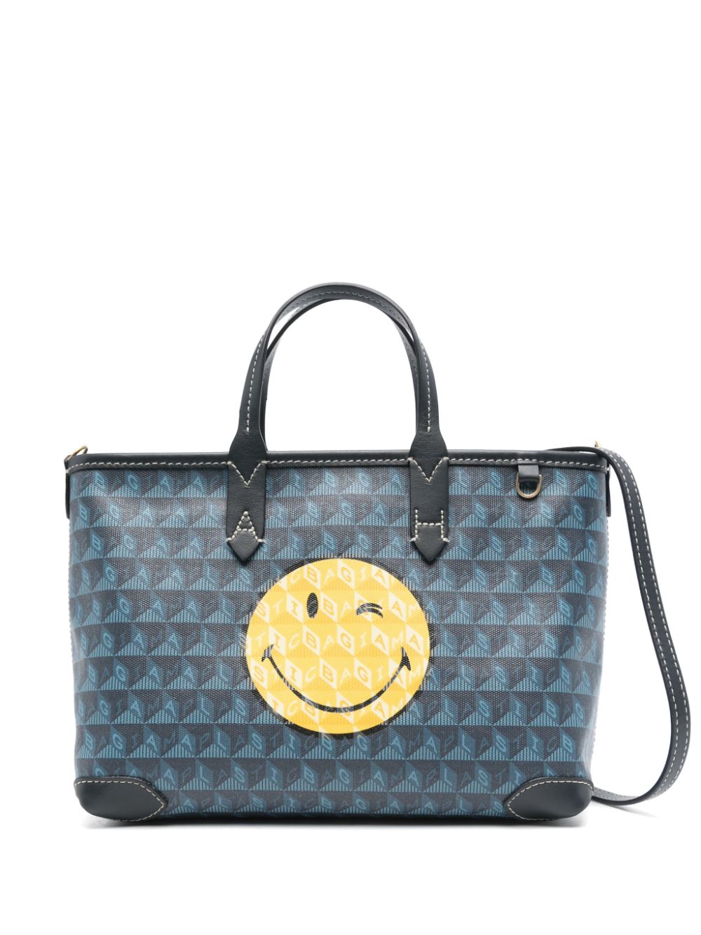 Anya Hindmarch XS I Am A Plastic Tote Bag Blau FARFETCH DE