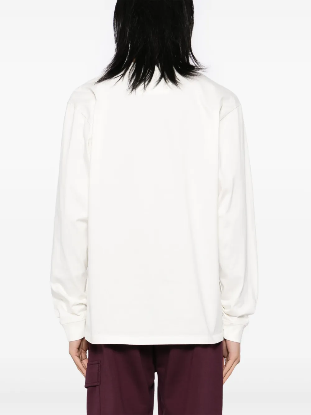 Shop C.p. Company Logo-embroidered T-shirt In White