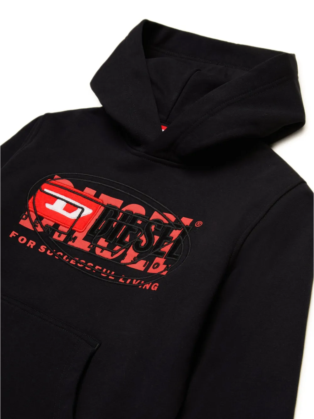 Diesel Kids Sbaxthood Over hoodie Zwart