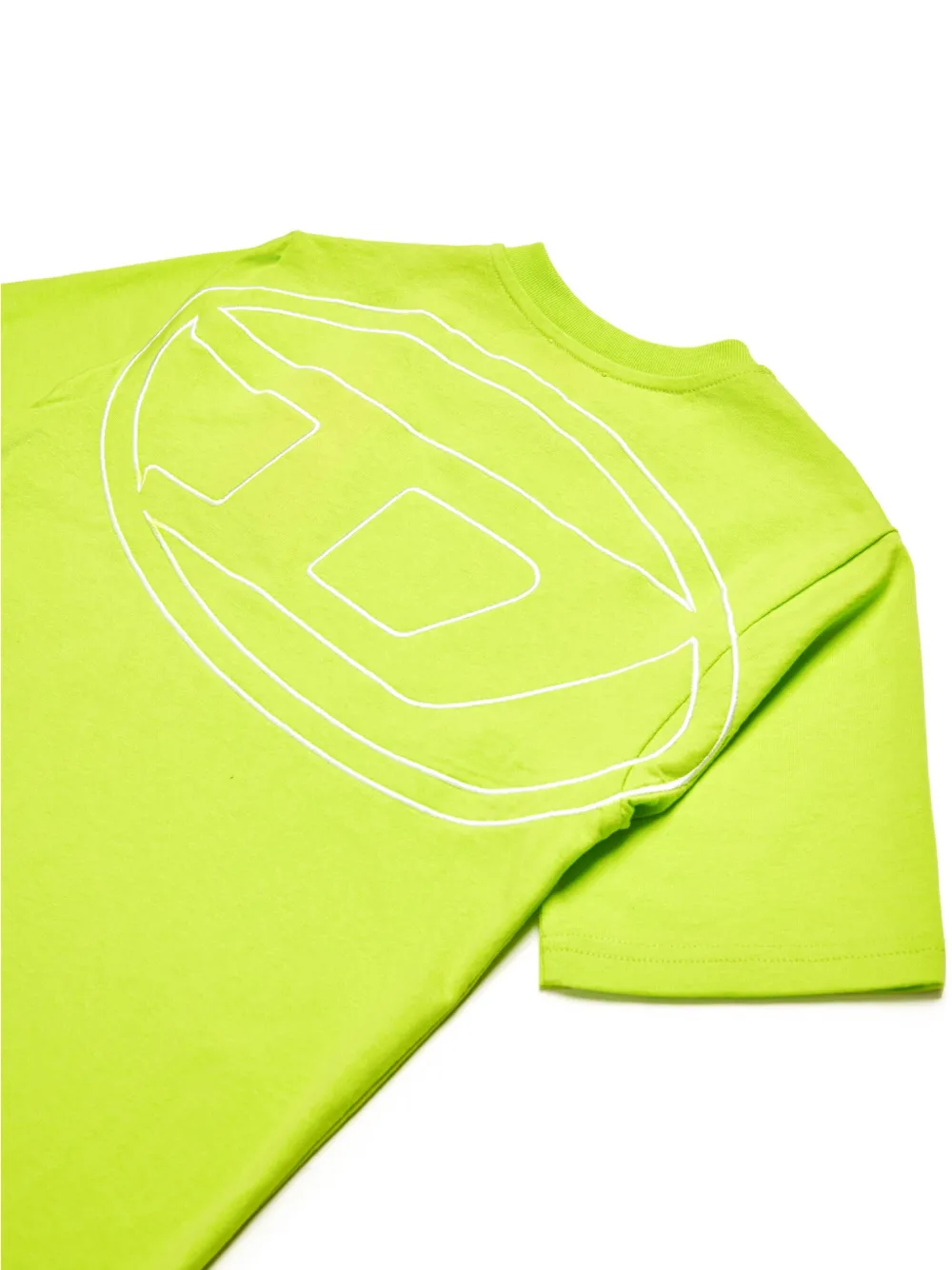 Diesel Kids T-shirt met geborduurd logo Groen