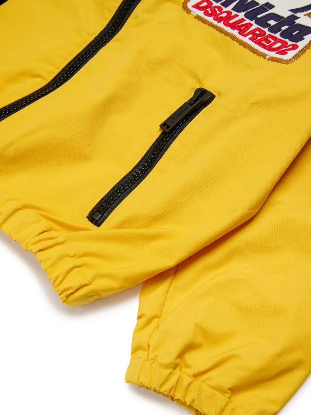DSQUARED2 KIDS Bomberjack met logoplakkaat Geel