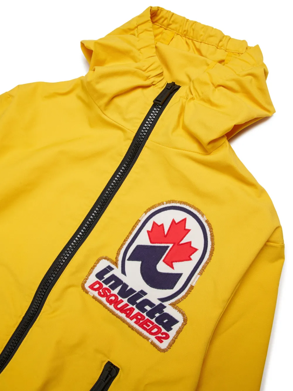 DSQUARED2 KIDS Bomberjack met logoplakkaat Geel