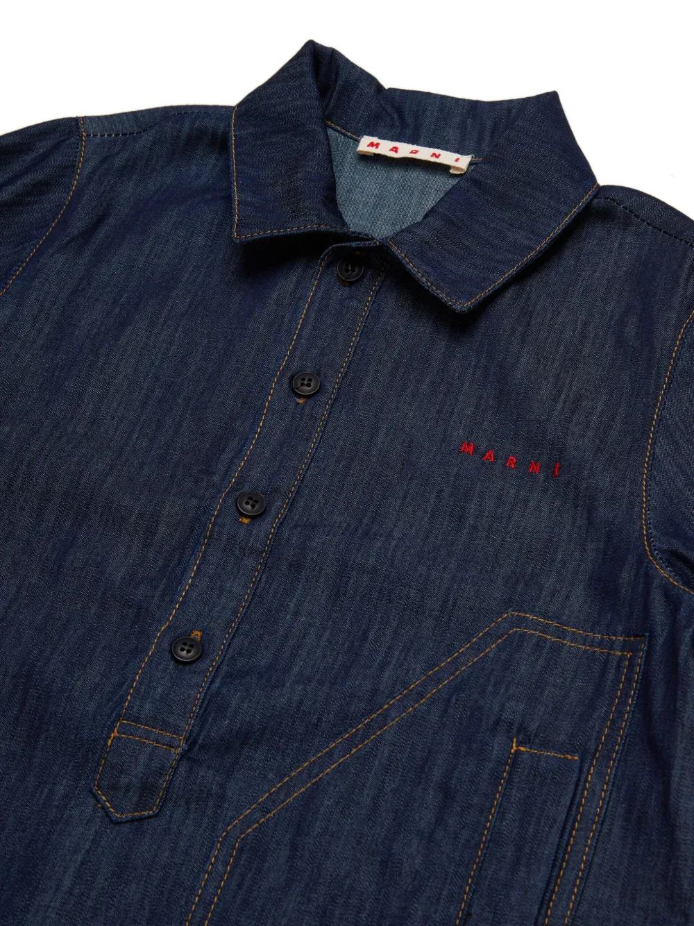 Marni Kids Spijkershirtjurk Blauw