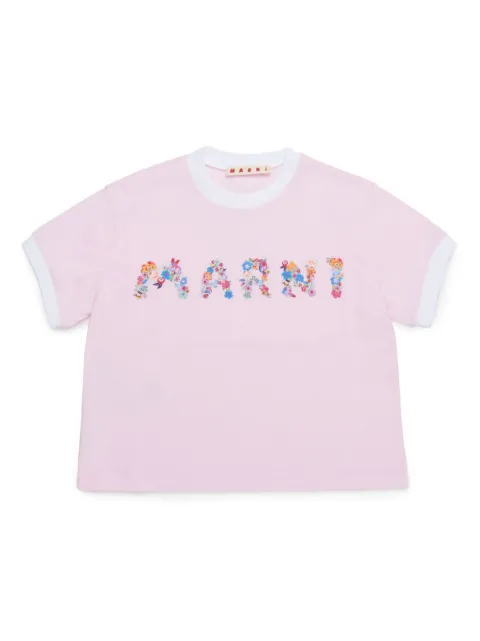 Marni Kids logo-print T-shirt