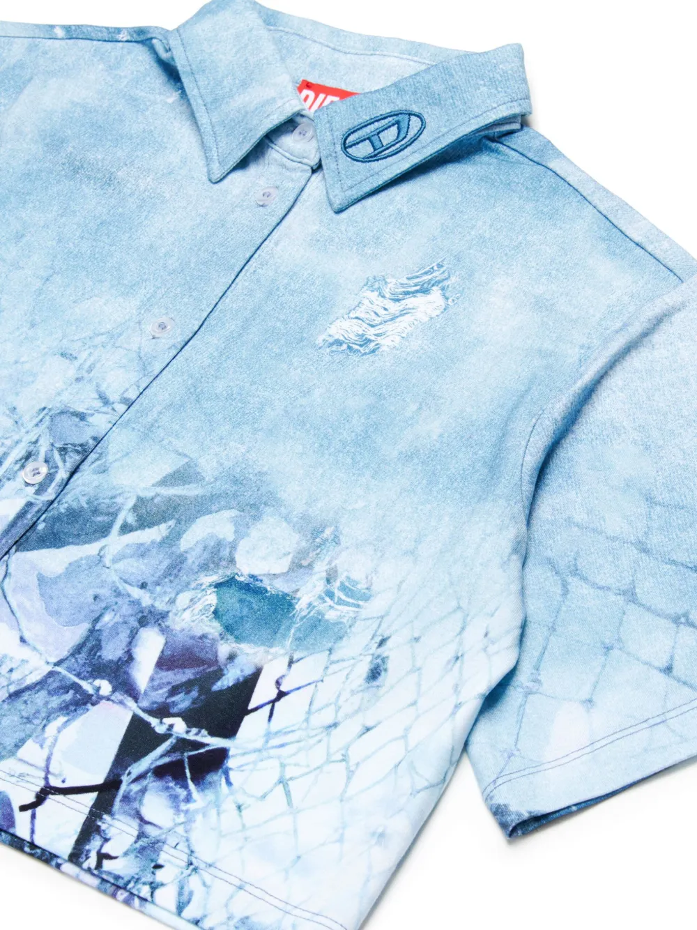 Diesel Kids Cerdy shirt Blauw