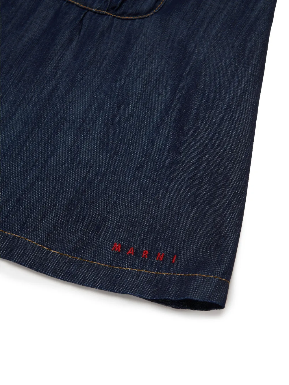 Marni Kids Midi-spijkerjurk Blauw