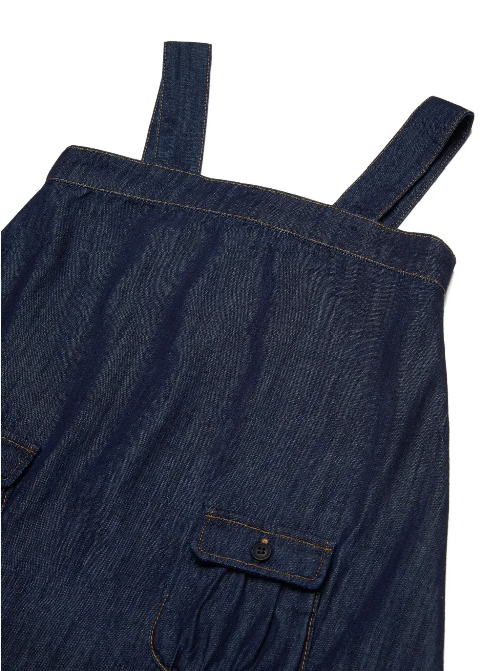 Marni Kids Midi-spijkerjurk Blauw