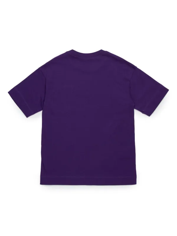 ■MARNI■ Slogan Print Short Sleeve T-Shirt Cassis HUMU0284X Marni Short Sleeve T-Shirt - Cassis | Garmentory