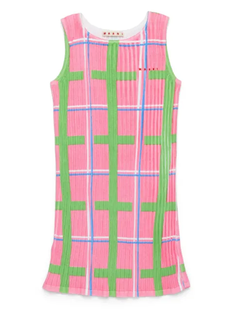 Marni Kids check-print dress 