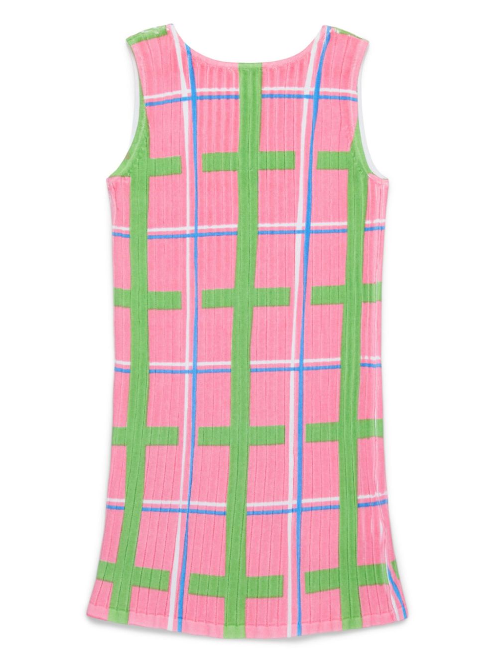 Marni Kids check-print dress - Roze