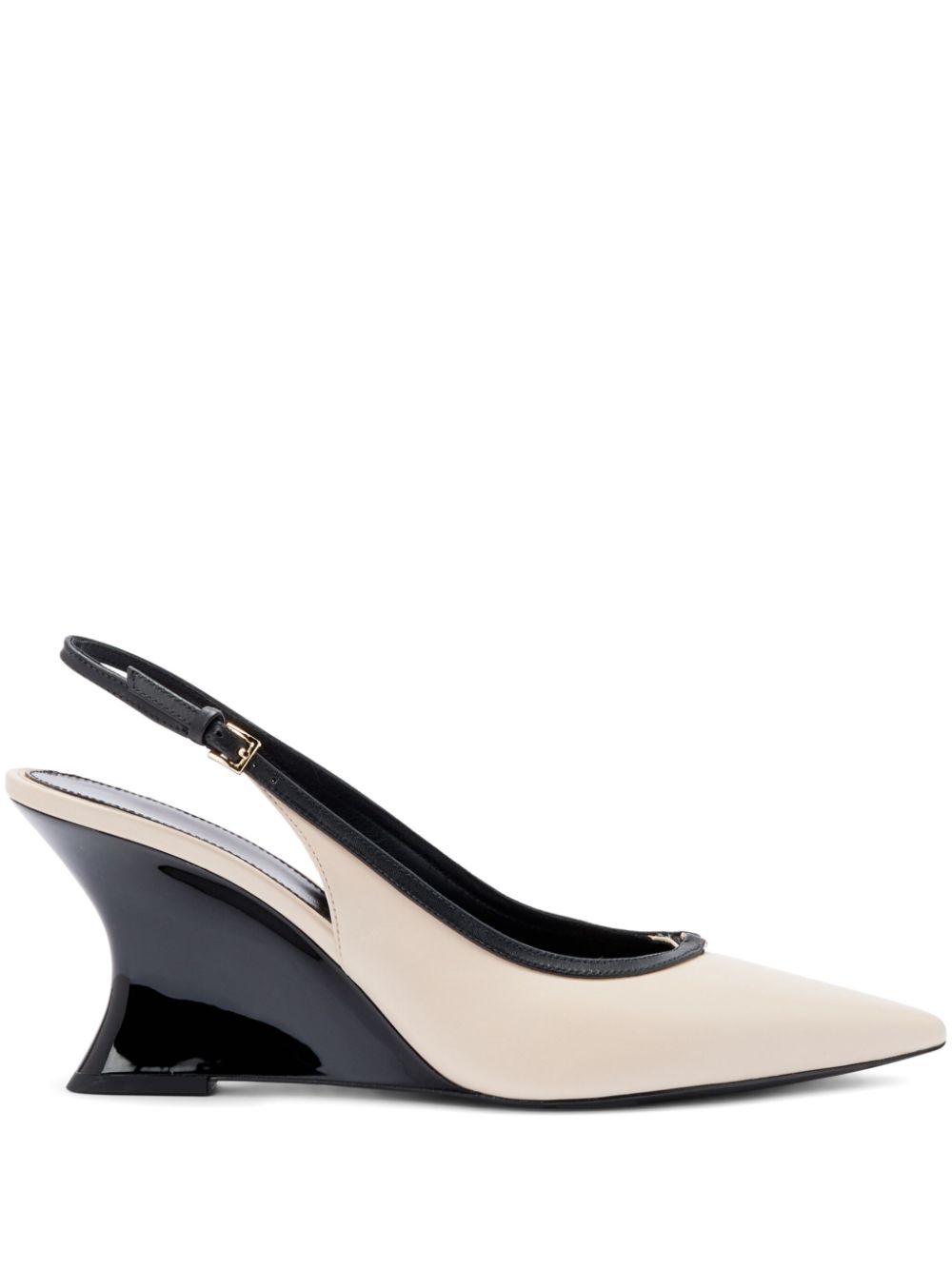 Tory Burch 75mm Double T pumps Neutrals