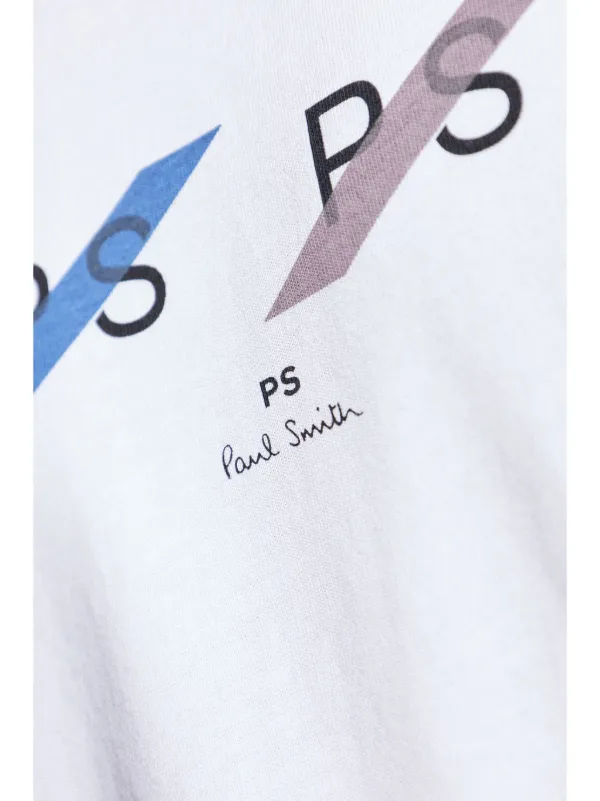 【関税込み】PS by Paul Smith ホワイト 'PS' Row Multi Tシャツ PS Paul Smith Row Multi Tシャツ | ホワイト | FARFETCH JP