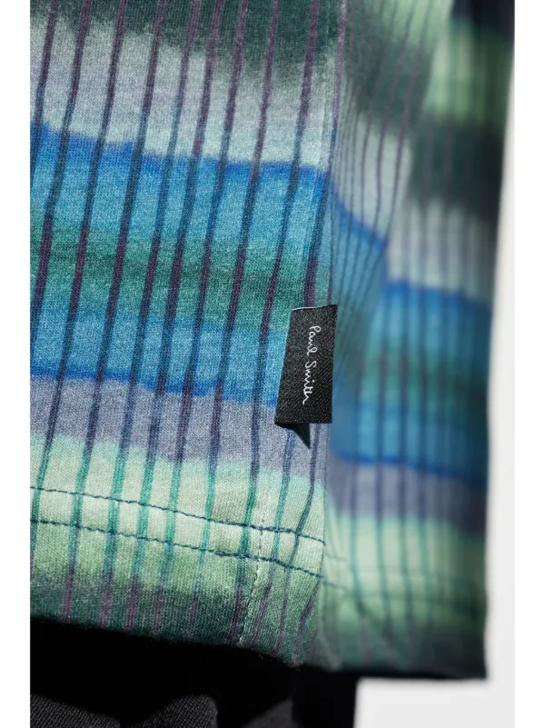 【関税込み】PS by Paul Smith ブルー ストライプ Tシャツ PS Paul Smith ストライプ Tシャツ | ブルー | FARFETCH JP