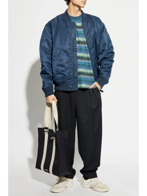 【関税込み】PS by Paul Smith ブルー ストライプ Tシャツ PS Paul Smith ストライプ Tシャツ | ブルー | FARFETCH JP