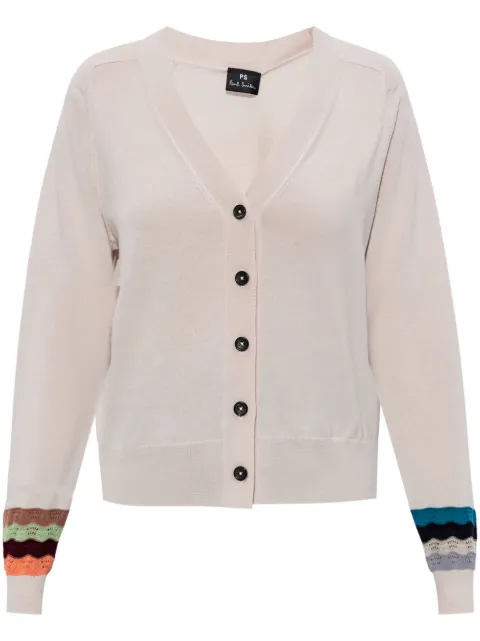 PS Paul Smith striped-cuff cardigan