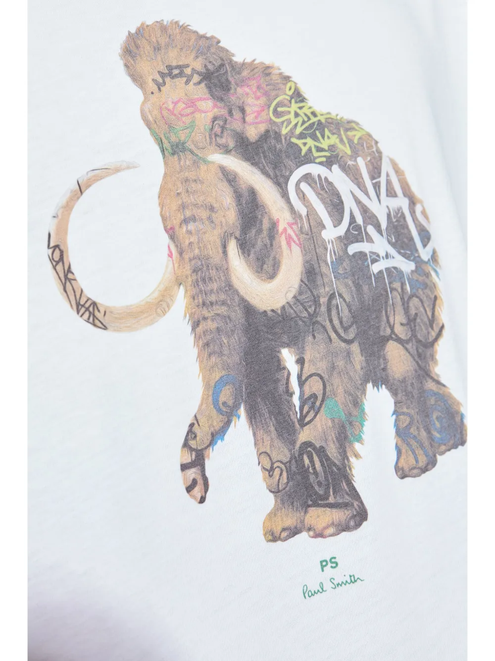 Shop Ps By Paul Smith Graffiti Mammoth T-shirt In White