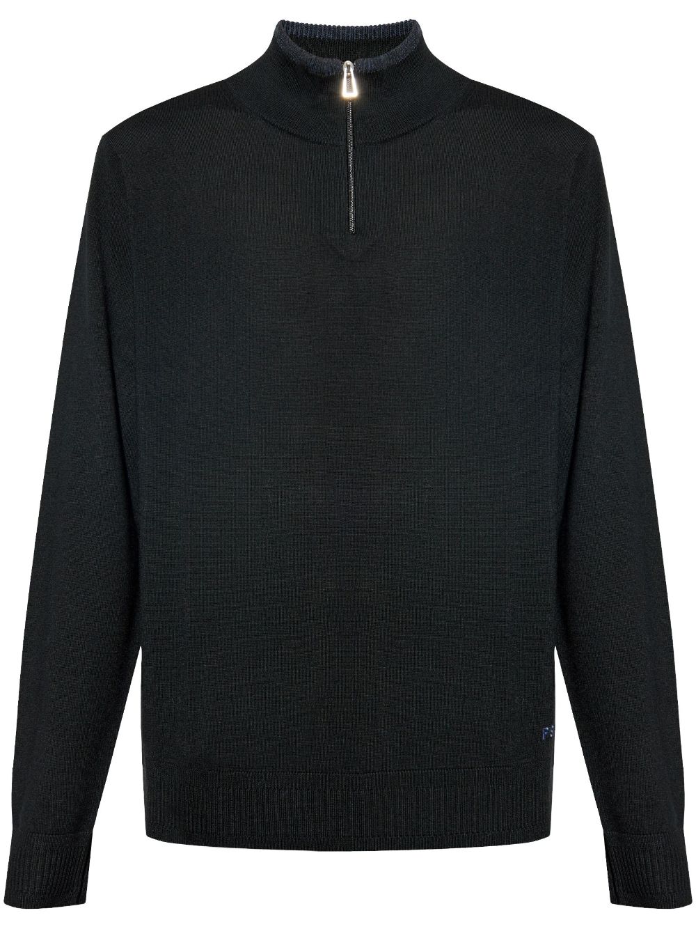 merino wool half-zip sweater