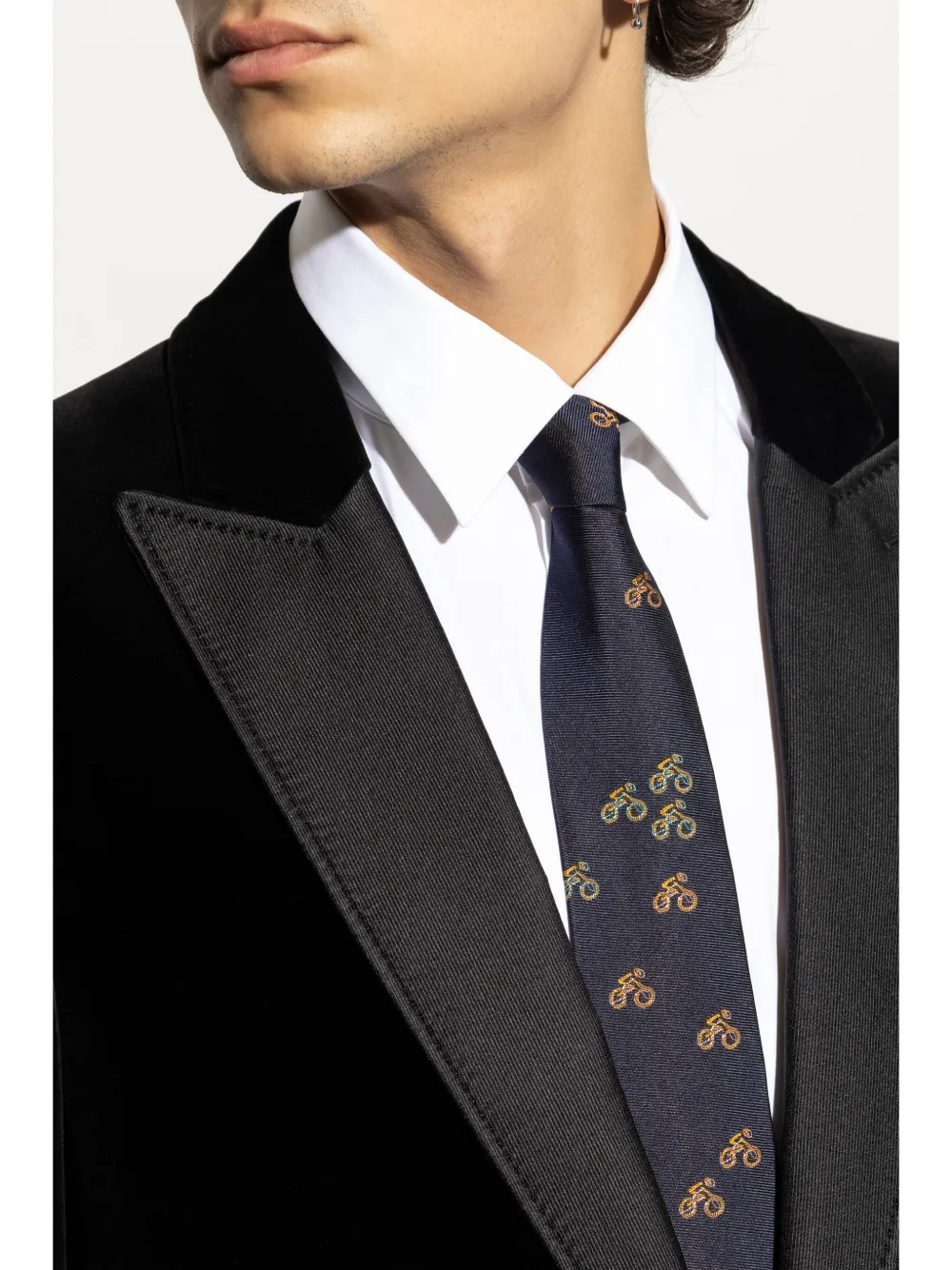 Paul Smith Stropdas met print Blauw