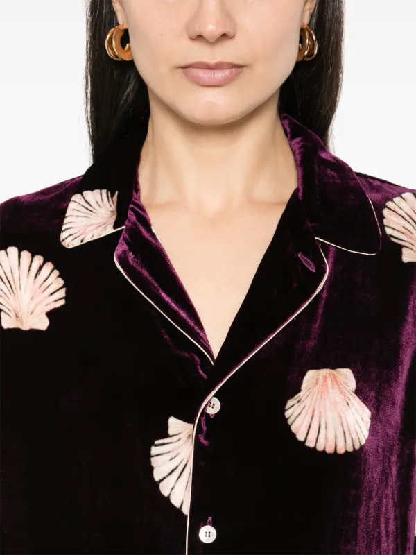 Forte Forte Velvet Shirt | Purple | FARFETCH AO