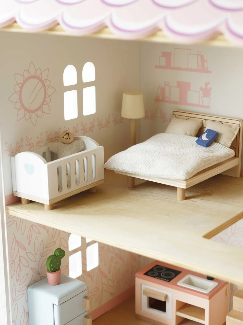 Le Toy Van Sophie's Wooden Dolls House (67cm) In Pink
