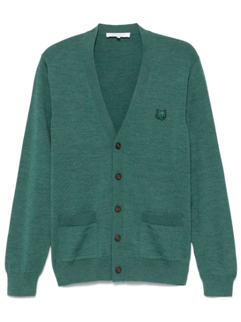 Maison Kitsune Bold Fox Head Patch cardigan Men