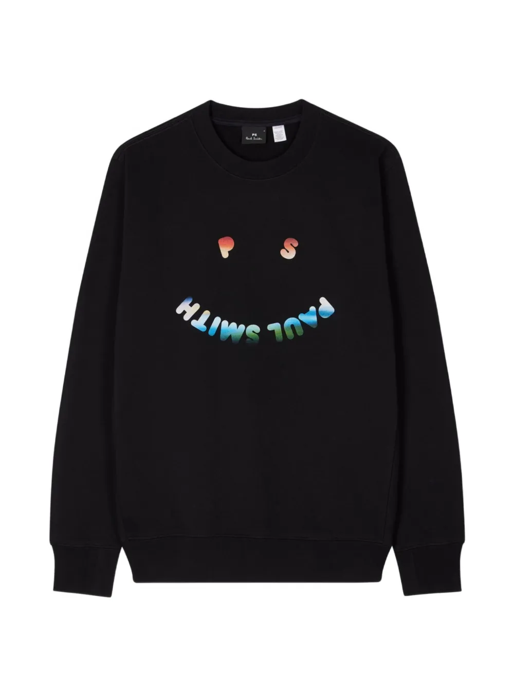 PS Paul Smith Happy sweater met kleurverloop Zwart