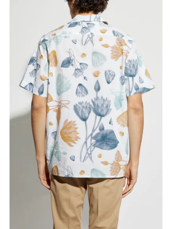 PS Paul Smith Half Tone Floral Shirt | White | FARFETCH UK