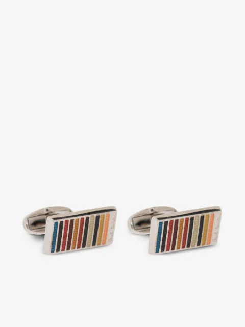 Paul Smith striped cufflinks