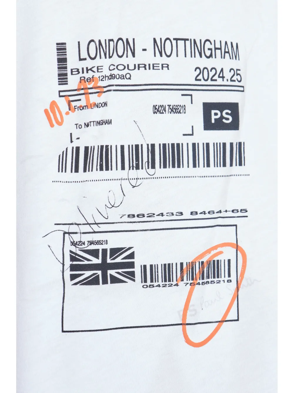 PS Paul Smith T-shirt met grafische print Wit