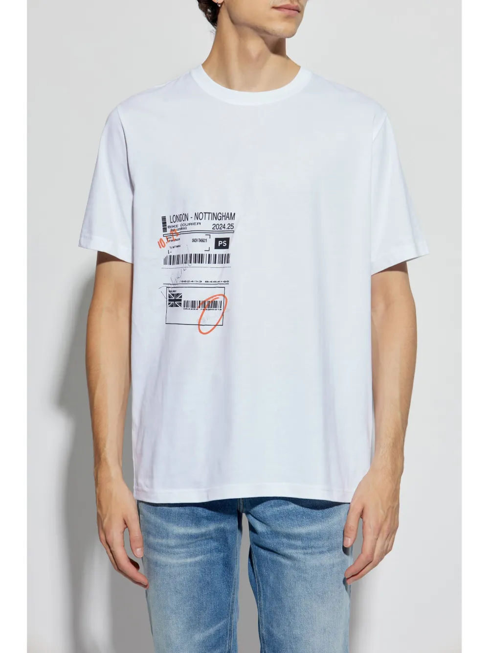 PS Paul Smith T-shirt met grafische print Wit
