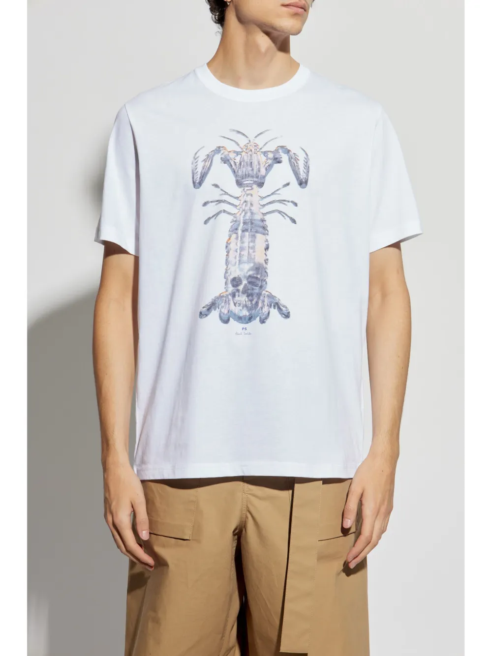 PS Paul Smith Praying Mantis T-shirt met print Wit