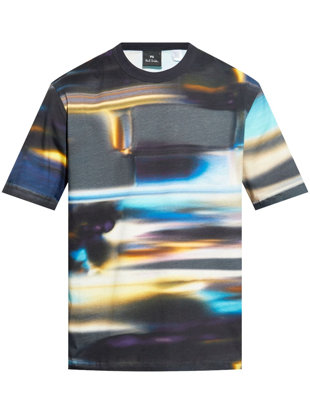 abstract-print shirt