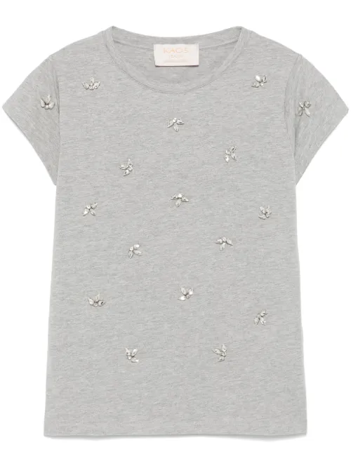 T-shirt à ornements en cristal - kaos - Modalova