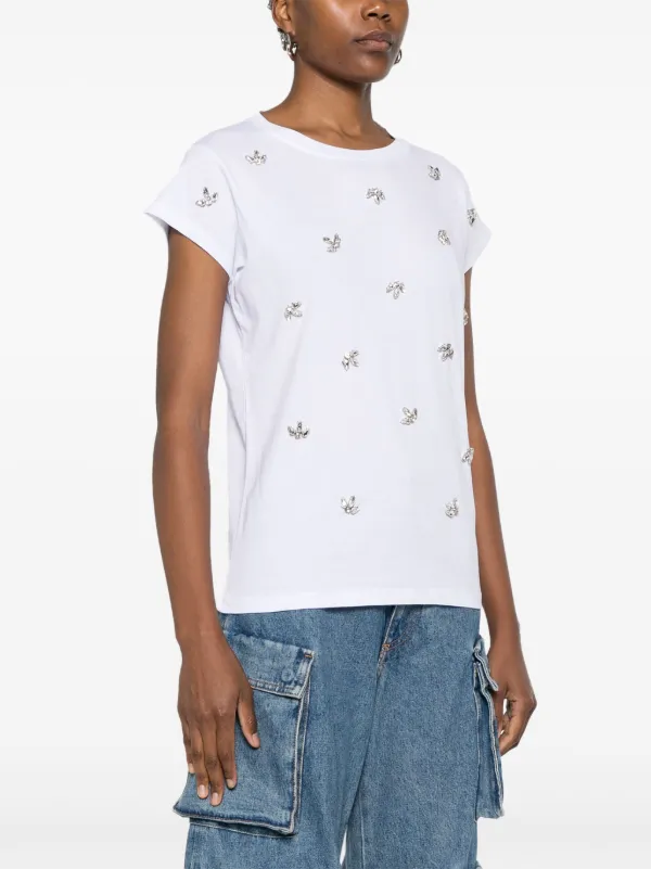 Kaos crystal-embellished T-shirt | White | FARFETCH Kaos crystal-embellished T-shirt | White | FARFETCH