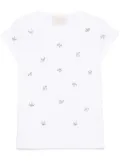 kaos crystal-embellished T-shirt - White