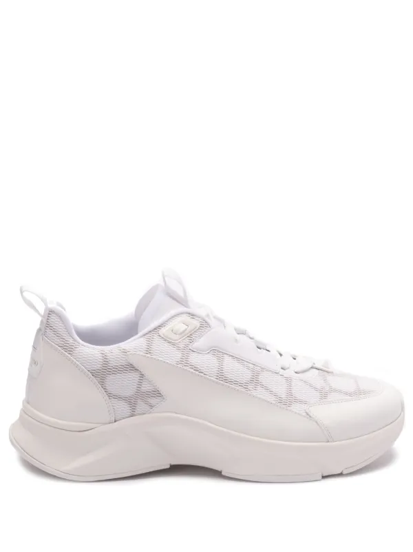 VALENTINO GARAVANIスニーカー WHITE Calfskin Open Sneaker for Man in White/ Black | Valentino US