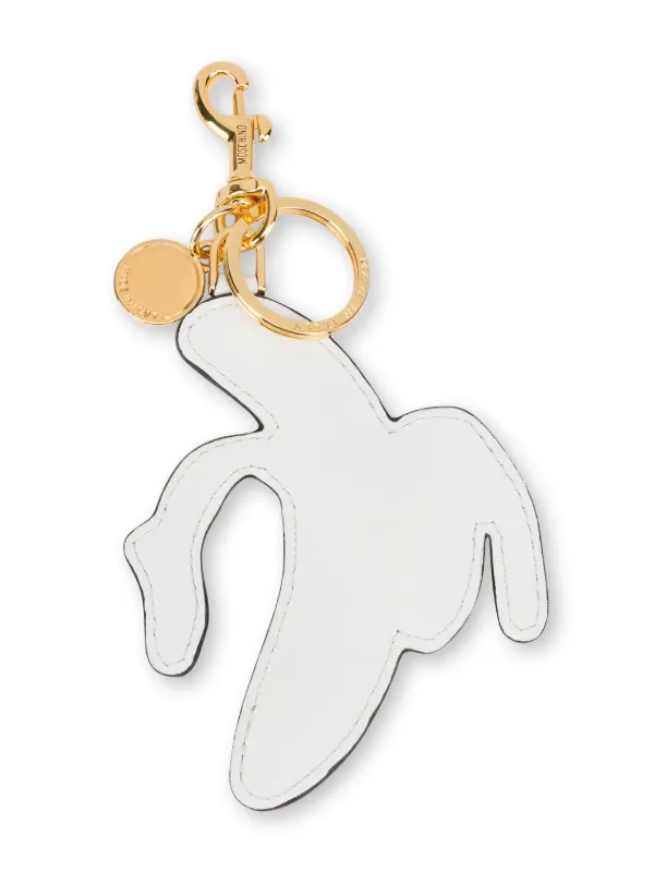 【関税込み】Moschino イエロー Vitello Banana キーホルダー Yellow Vitello Banana Keychain by Moschino on Sale
