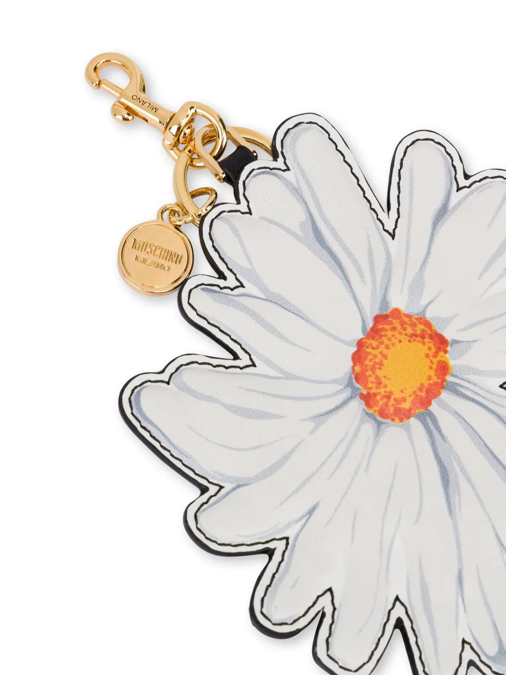 Moschino Flower sleutelhanger Wit