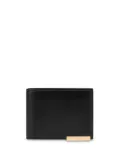 Moschino logo-plaque wallet - Black