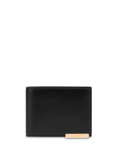Moschino cartera con placa del logo