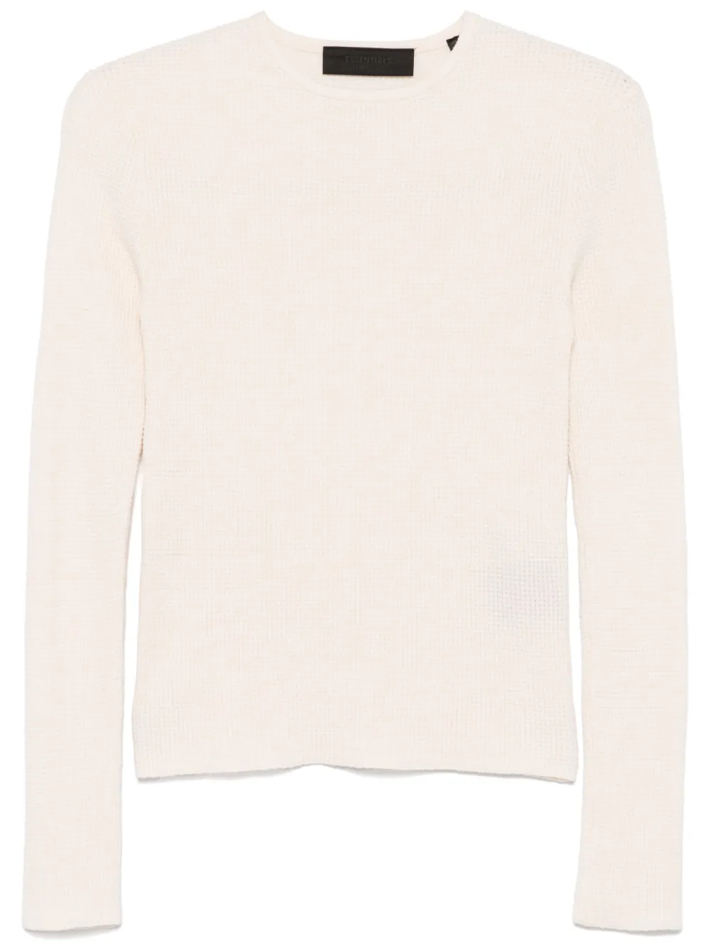 Essentials Waffle Long-sleeve Sweater