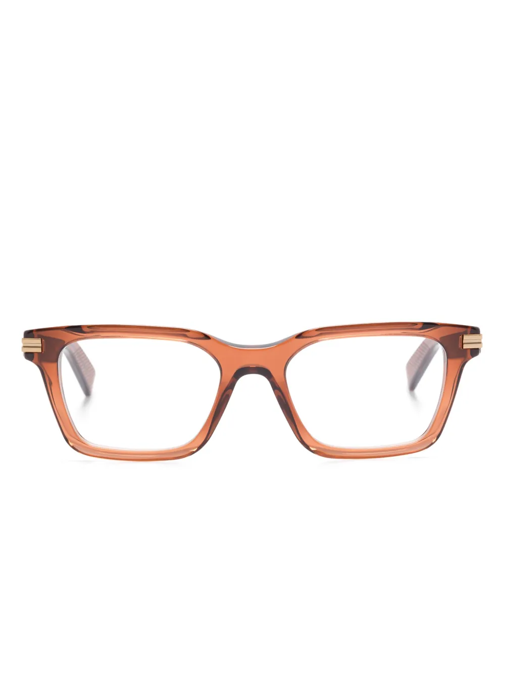 Zegna square-frame glasses | Brown | Image 1