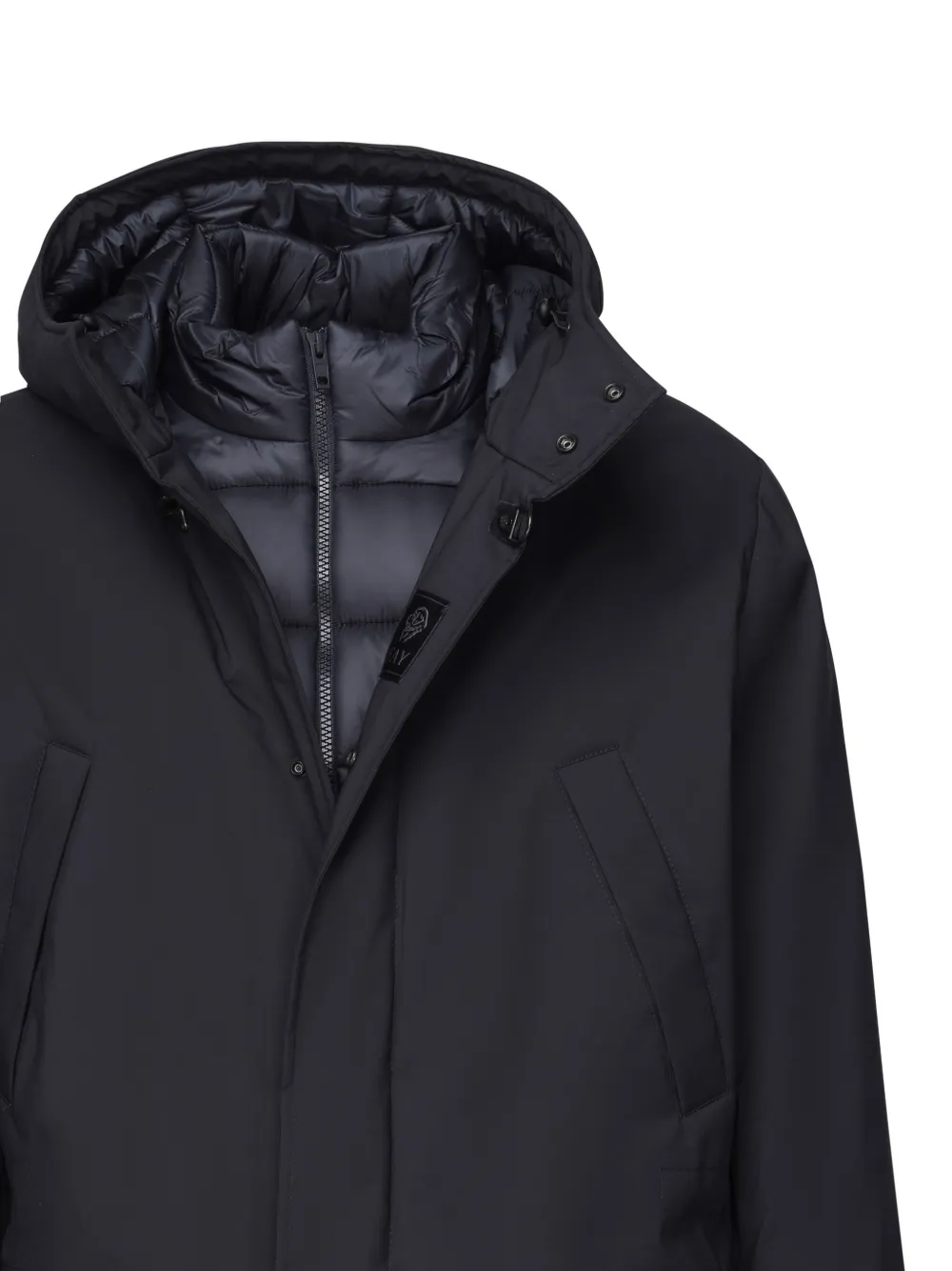 Fay Gewatteerde jas met capuchon Blauw